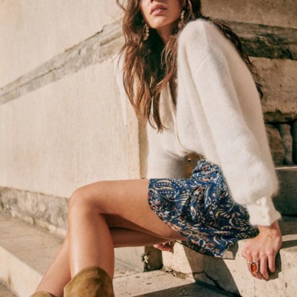 Rare!! Sezane Mia Jumper - Ecru